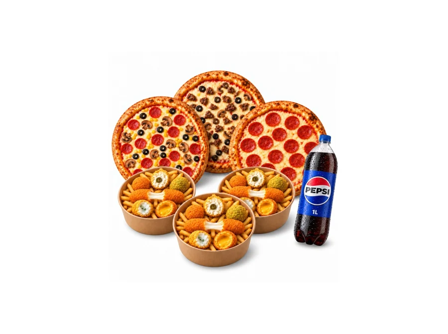 Üçlü Menü — 3 Pizza