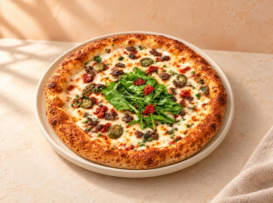 İmza Pizza — Kavurmalı & Jalapenolu