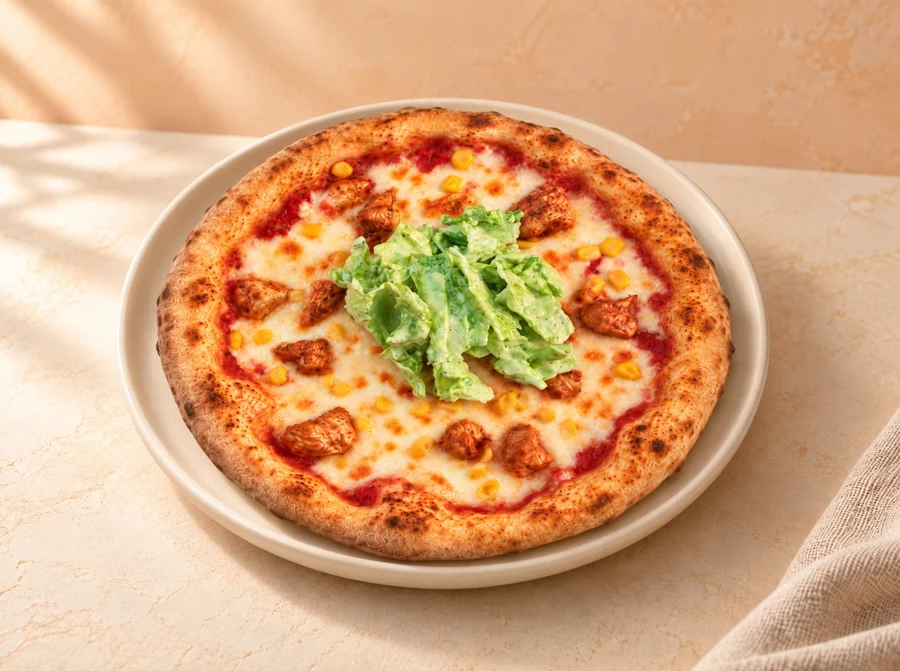Sezar Soslu Tavuklu Pizza