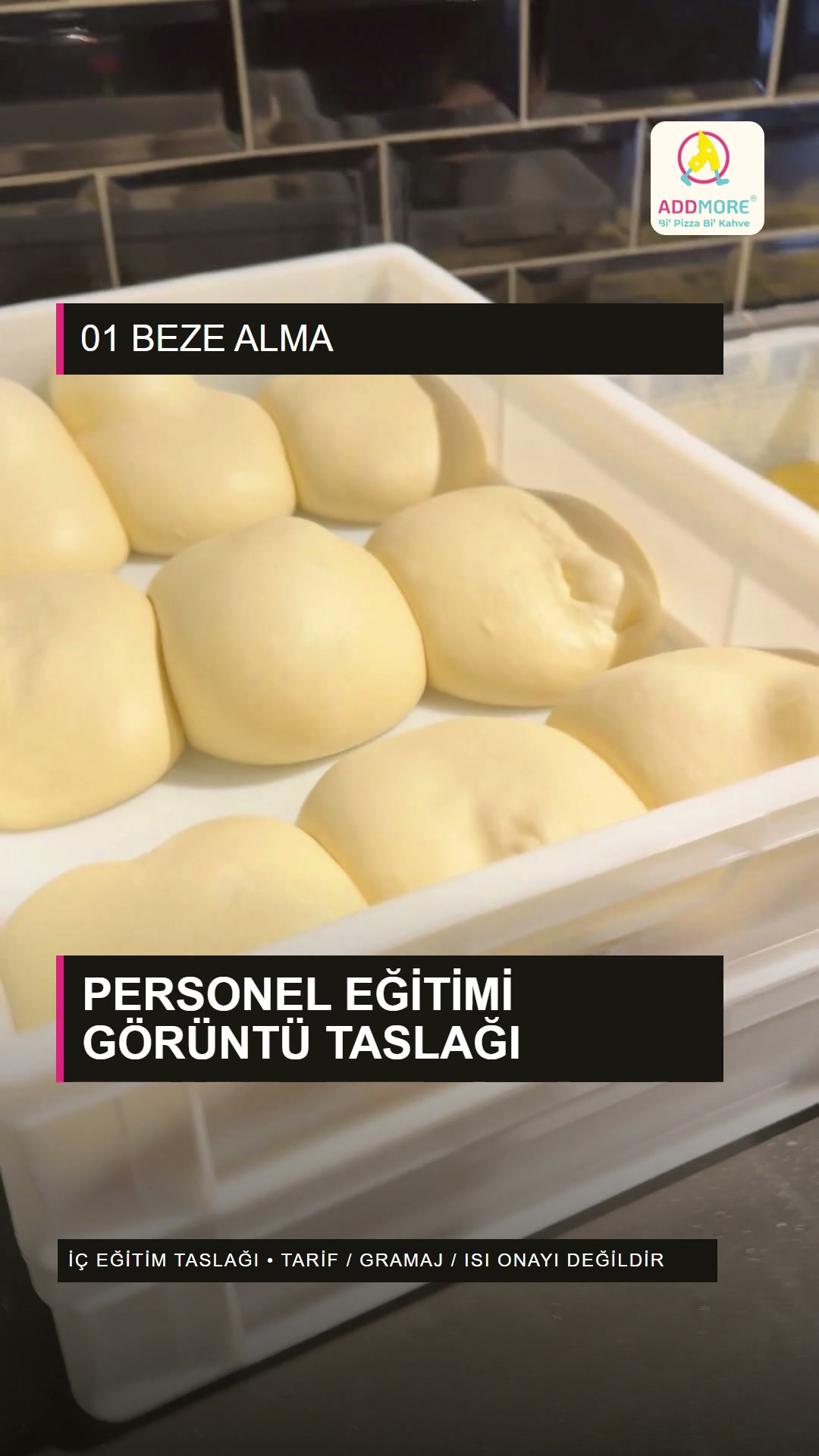 Pizza hazırlığı: personel için görsel eğitim seçkisi